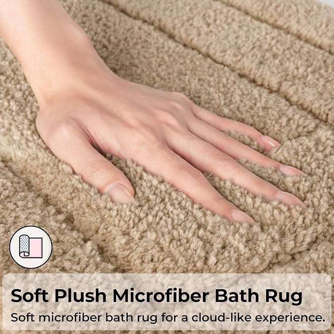 GRANNY SAYS Bathroom Rugs Sets 2 Piece, Soft Absorbent Microfiber Bath Mats - Image 4