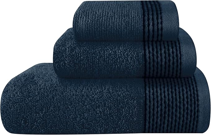 Belizzi Home Ultra Soft 3 Pack Cotton Towel Set, Contains a Bath Towel 28x55 by Unknown