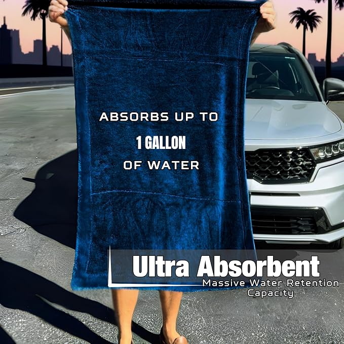 XL Car Drying Towel, 1300 GSM Professional Car Towel - Image 6