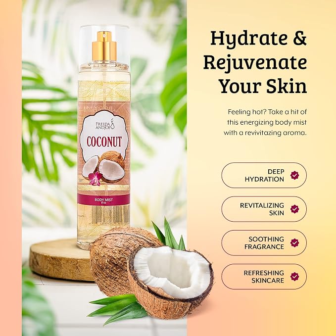 Luxurious Coconut Body Mist Fine Fragrance, Women's Warm & Cozy Luxury Scented - Image 8