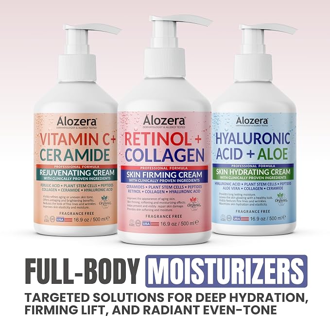Alozera Skin Firming Retinol Collagen Body Lotion - Image 6