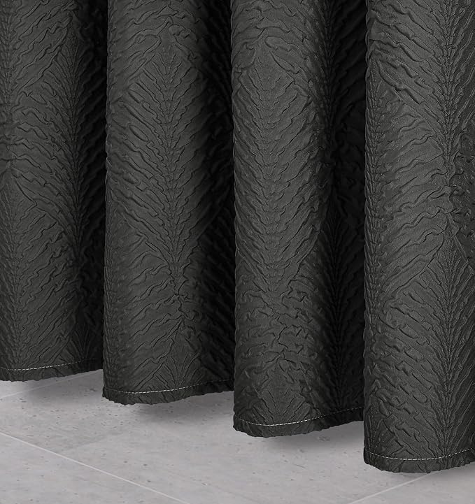 Gibelle Ombre Black Shower Curtain - Image 6