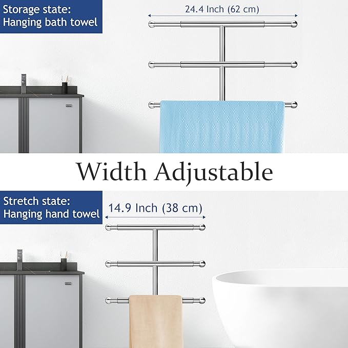 Kayfia 40" Standing Towel Rack - Image 4