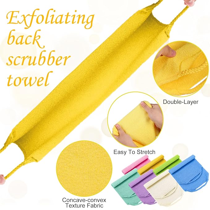 Lounsweer 7 Pieces Exfoliating Back Scrubber - Image 3