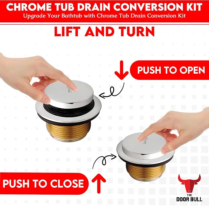 Tip-Toe Bathtub Drain Trim Kit - Image 5