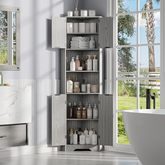 Fameill Tall Corner Cabinet - Image 4