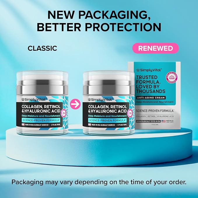 SimplyVital Collagen, Retinol & Hyaluronic Acid Cream - Image 6