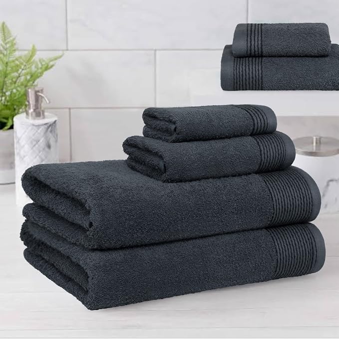 Belizzi Home 100% Cotton Ultra Soft 6 Pack Towel Set, Contains 2 Bath Towels - Image 3