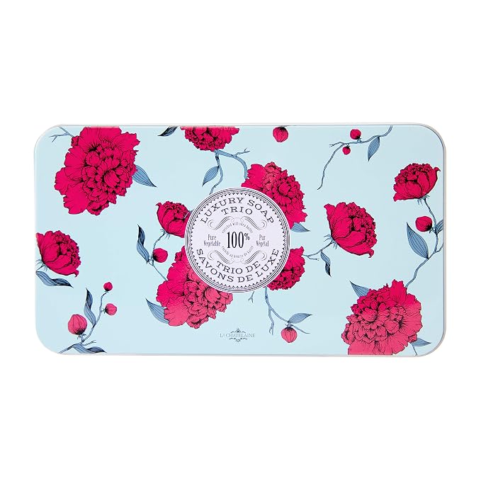 La Chatelaine Luxury Bar Soap Trio Gift Set Tin | Made in France | Natural and - Image 2
