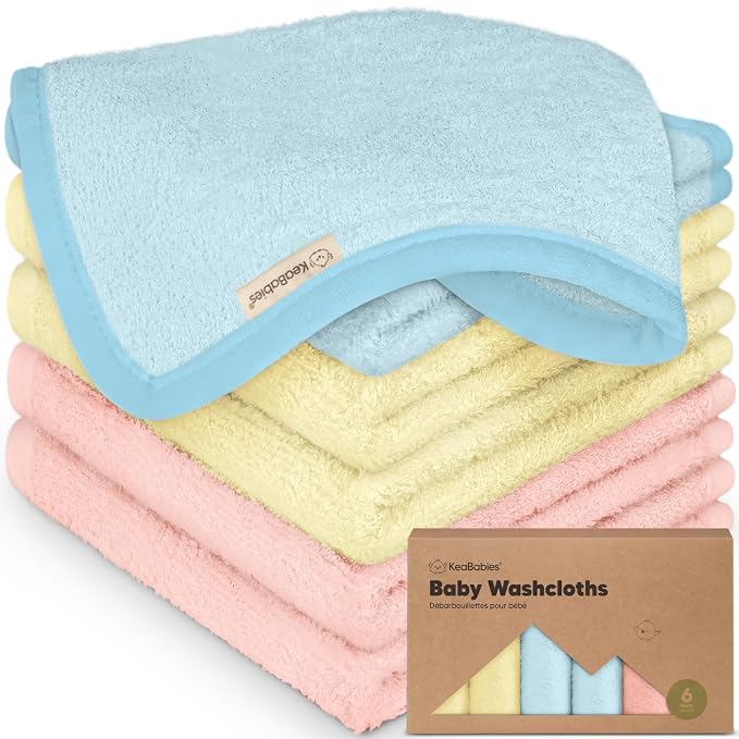 6-Pack Baby Washcloths by KeaBabies