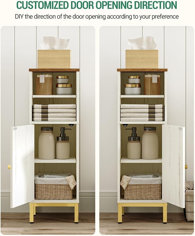 Bathroom Storage Cabinet, Corner Floor Cabinet - Image 4