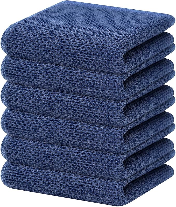 Homaxy 100% Cotton Waffle Weave Kitchen Dish Towels, Ultra Soft Absorbent Quick by Homaxy