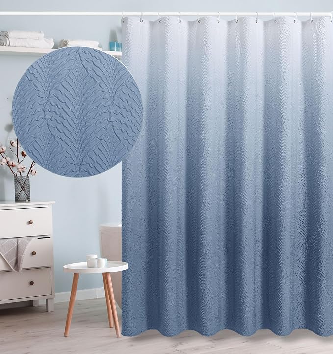Gibelle Ombre Blue Shower Curtain by Gibelle