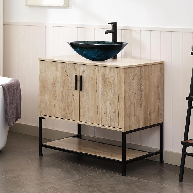 UEV Rustic Oak 36" Bathroom Vanity - Image 5
