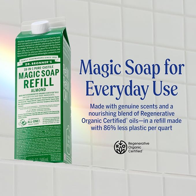 Dr. Bronner's Magic Soap Pure-Castile Liquid Soap Refill - Image 2