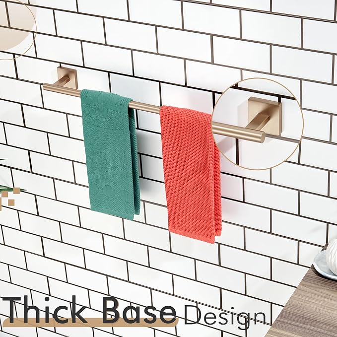KOKOSIRI Towel Bar Bathroom Towel Holder - Image 6