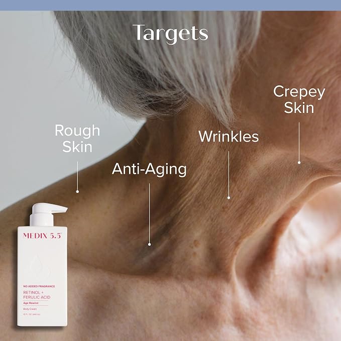 MEDIX Fragrance Free Firming Retinol Body Lotion + Collagen Peptides Cream 2pc - Image 2