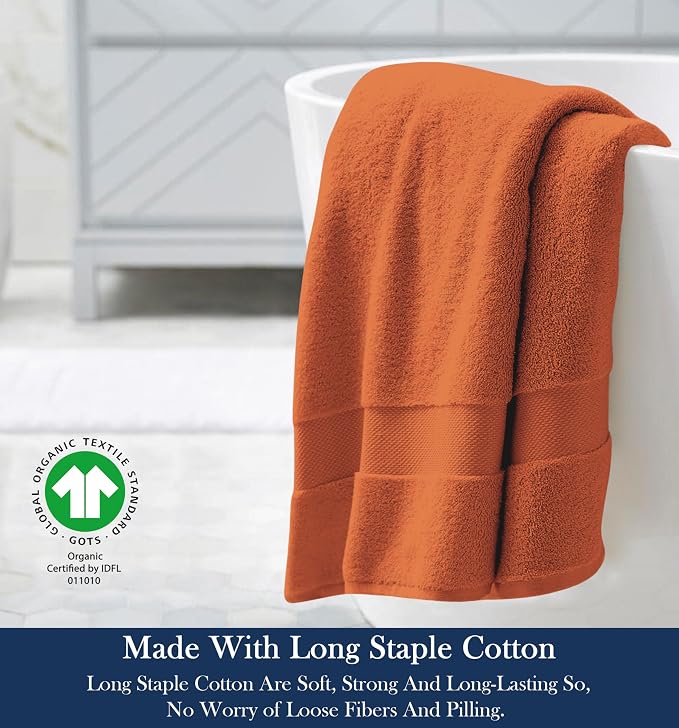 Delara Organic Cotton Luxuriously Plush Bath Towel | GOTS & OEKO-TEX Certified - Image 3