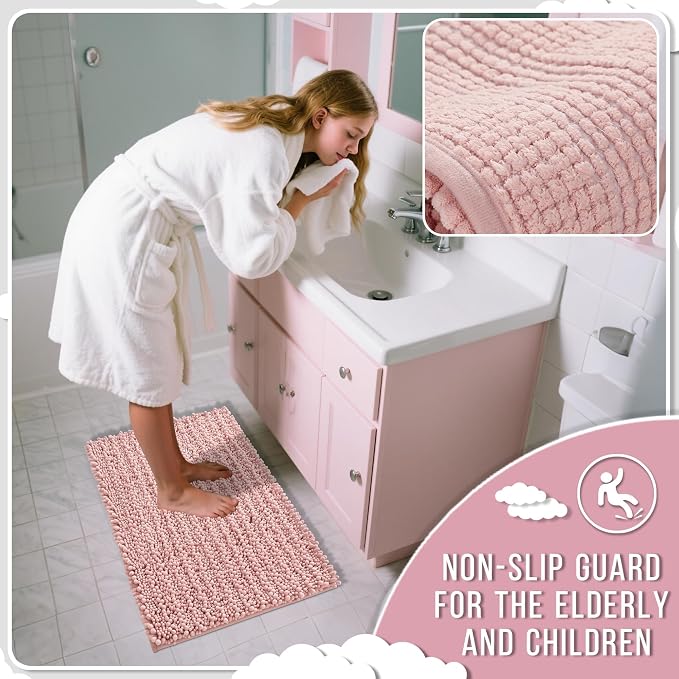 Yimobra Large Bathroom Rugs Non Slip Washable 36x24 Inch - Image 6