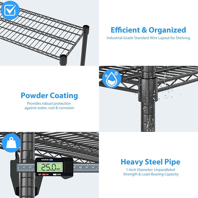Homdox Heavy Duty Metal Shelves - Image 7