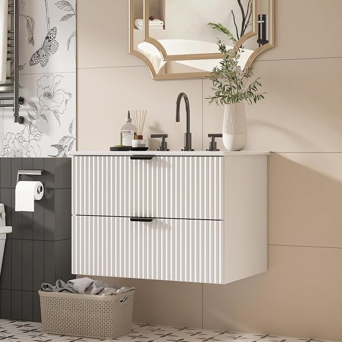 24 inch Floating Bathroom Vanity by Mepplzian