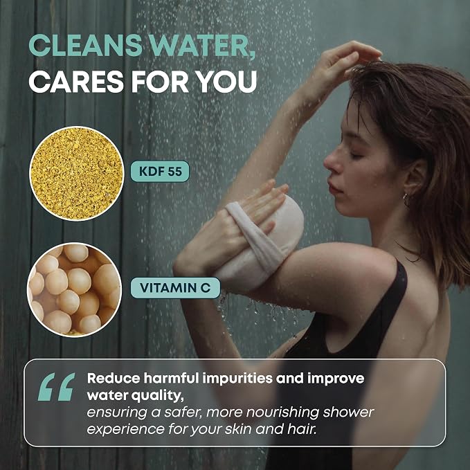 AquaHomeGroup Shower Filter for Chlorine-Free Water – Removes Impurities & - Image 3