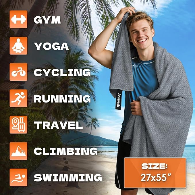 Camping Towels Quick Dry Sweat Towels - Image 2