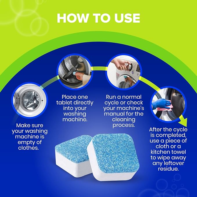 Washing Machine Cleaner Tablets – 24-Pack Deep Cleaning - Image 5