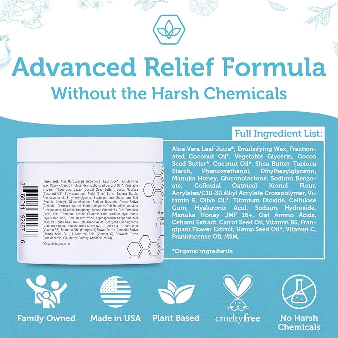 Era Organics Eczema, Psoriasis & Dermatitis Moisturizer Cream - Image 6