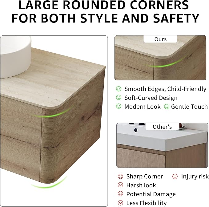 Yayzy 24” Floating Bathroom Vanity - Image 5
