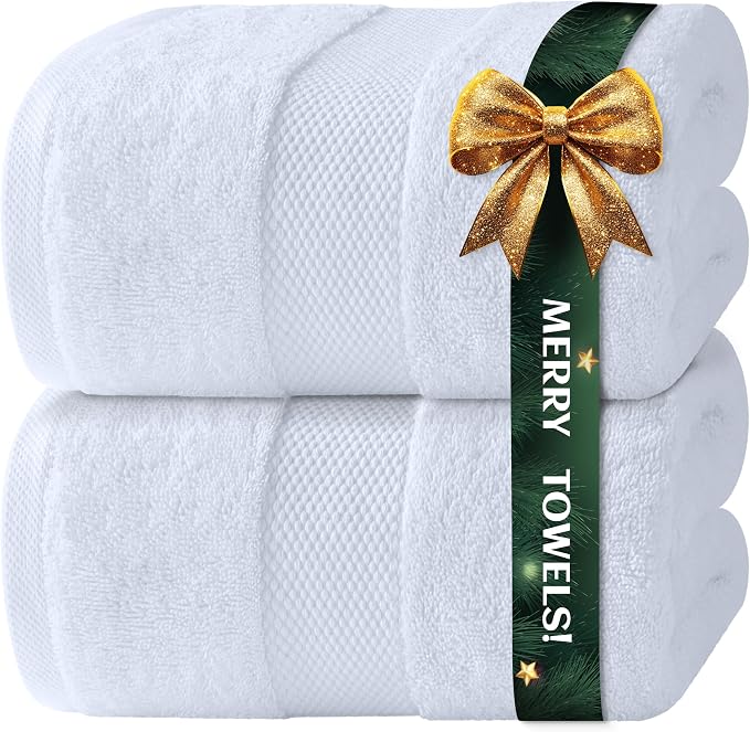 White Classic Luxury Bath Sheets Towels by WhiteClassic