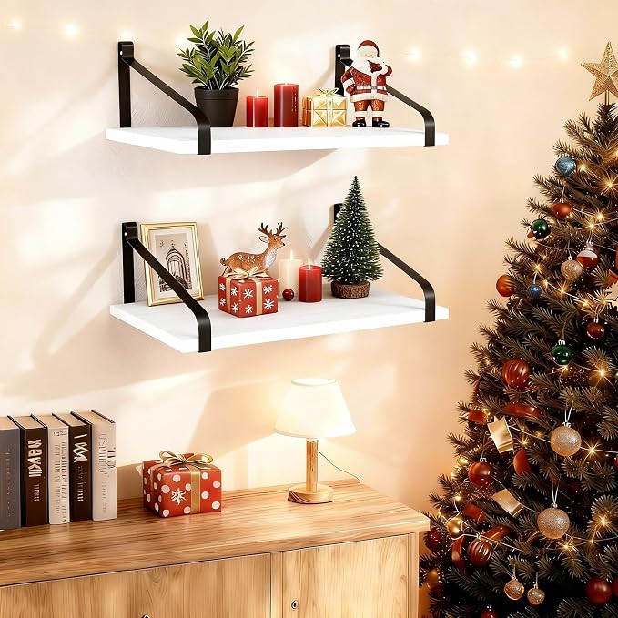 Love-KANKEI Floating Shelves Wall Mount Rustic Wood Wall Shelves - Image 7