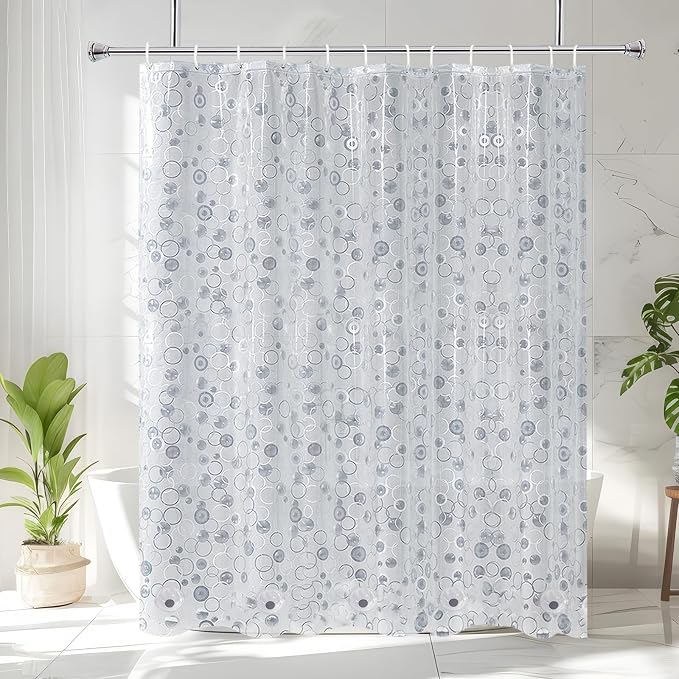 AooHome Plastic 66 inch Short Shower Curtain Liner - Image 2
