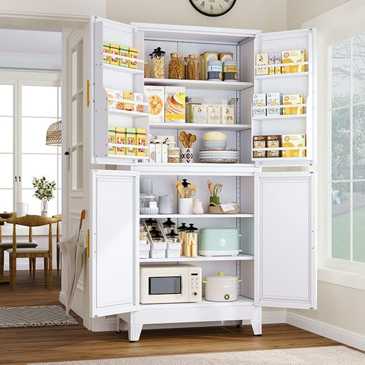 74.8" Tall Metal Food Cabinet, Storage Cabinets by GAIOUS
