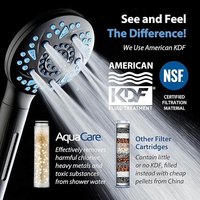 AquaCare High Pressure 10 Spray Mode Filtered Showerhead - Image 2