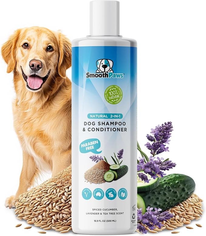 2-in-1 Natural Dog Shampoo & Conditioner – pH-Balanced by SmoothPaws