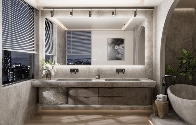 TETOTE 84 x 40 Inch LED Backlit Bathroom Mirror - Image 7
