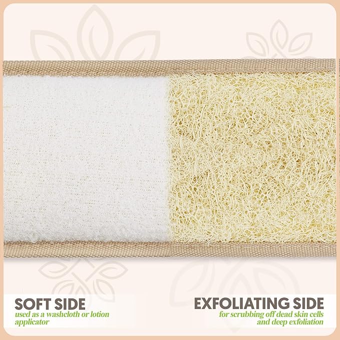 Almooni Natural Egyptian Loofah Back Scrubbers - Image 5