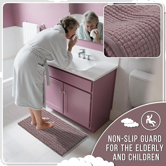 Yimobra Large Bathroom Rugs Non Slip Washable 36x24 Inch - Image 6