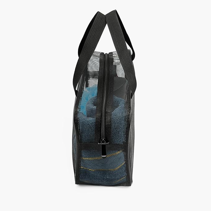 Mesh Shower Caddy Bag for Bathroom Gym Camping Portable Travel Mesh Toiletry - Image 5