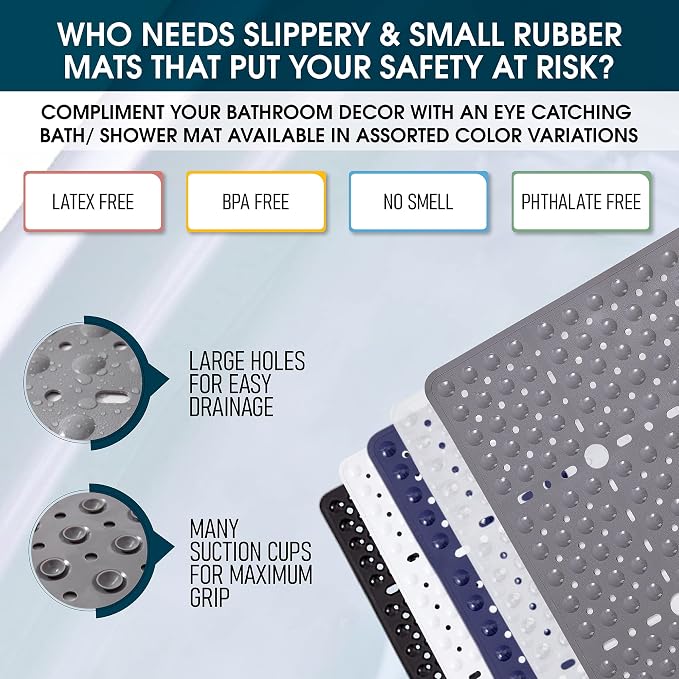 ENKOSI Square Shower Mat 27x27 inch - Image 5
