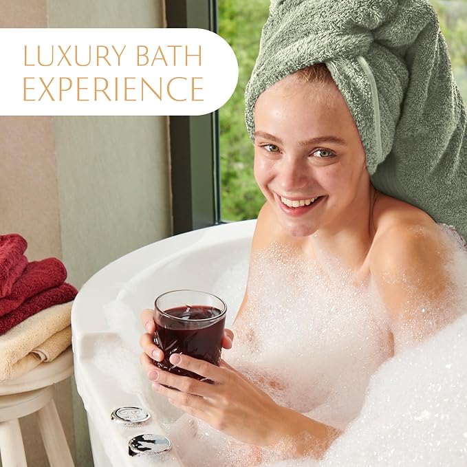 MAURA Sage Green Bath Towel Set of 8 - Image 6