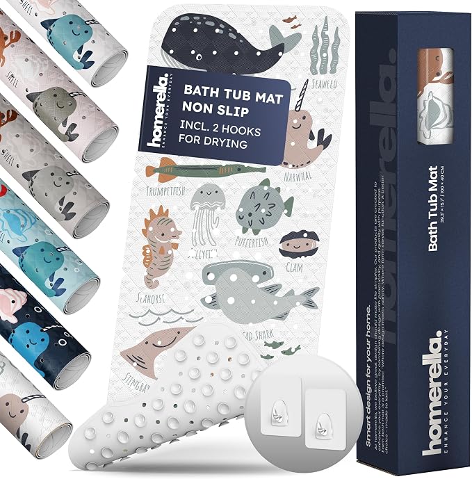 Bath Tub Mat Non Slip Anti Mold by Homerella