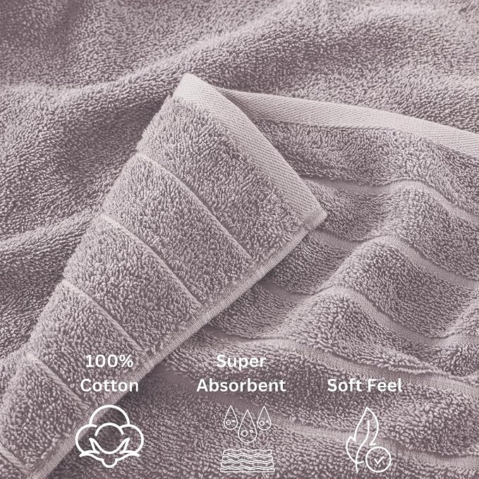 Casa Platino 100% Cotton Luxury Bathroom Towel Set - Image 5