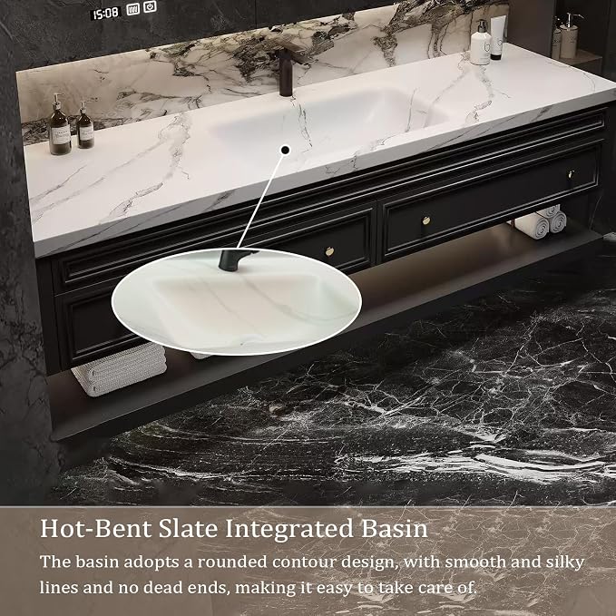 84IN Bathroom Vanity with Sink - Image 3
