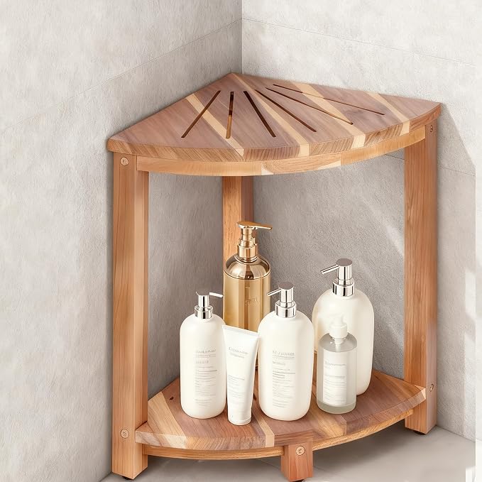 Bathroom Corner Shower Stool by Topspeeder