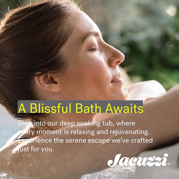 JACUZZI SIGNATURE Acrylic Skirted Soaking Bathtub, Slip Resistant, Right Drain - Image 2