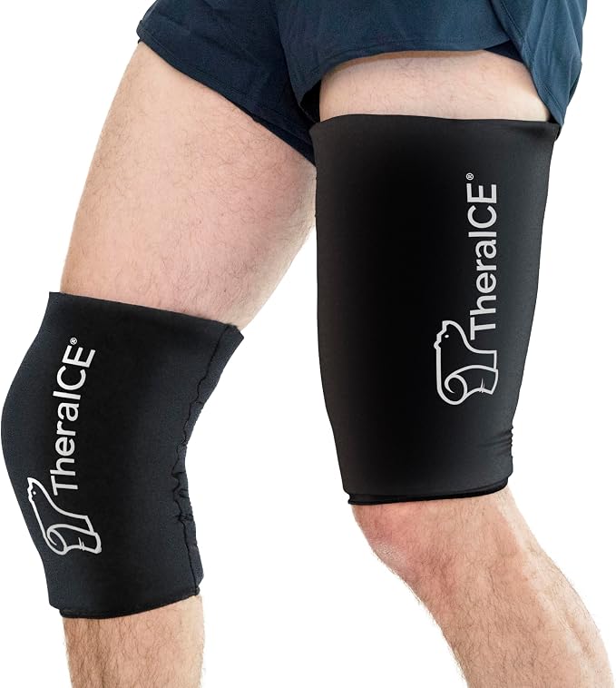 TheraICE Knee Ice Pack Wrap Compression Sleeve by TheraICERx