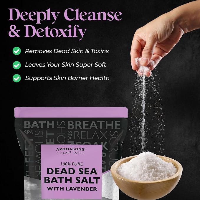 Aromasong Pure Dead Sea Salt for Soaking - Image 2