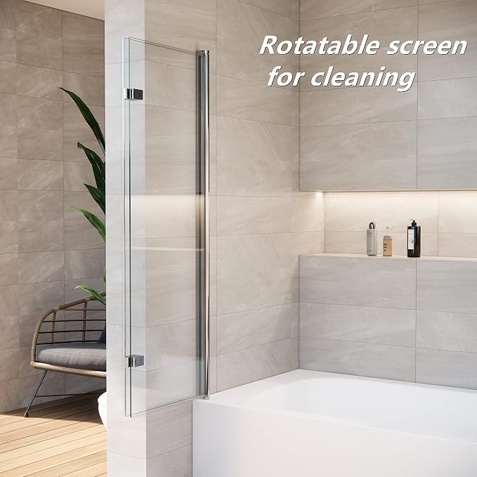 36 * 55 Inch Bathtub Shower Door, Bathroom Door - Image 4